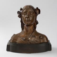 Josef fner Austrian Art Nouveau Bust of Ophelia by Josef fner - 180006