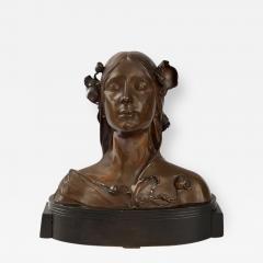 Josef fner Austrian Art Nouveau Bust of Ophelia by Josef fner - 180340