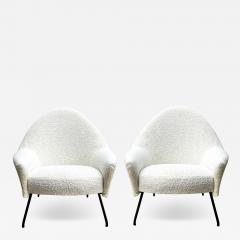 Joseph Andre Motte Pair of model 770 armchairs by Joseph Andr Motte Ed Steiner France circa 1958 - 3445683