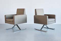 Joseph Andre Motte Rare Pair of Joseph Andr Motte Luge Armchairs Edition MPS France 1967 - 3298051