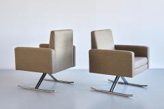 Joseph Andre Motte Rare Pair of Joseph Andr Motte Luge Armchairs Edition MPS France 1967 - 3298056