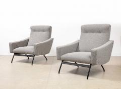 Joseph Andre Motte Rare Pair of Lounge Chairs by Joseph Andre Motte - 3013439