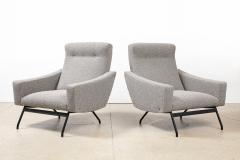 Joseph Andre Motte Rare Pair of Lounge Chairs by Joseph Andre Motte - 3013441