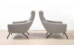 Joseph Andre Motte Rare Pair of Lounge Chairs by Joseph Andre Motte - 3013443