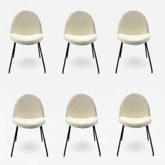 Joseph Andre Motte Set of Six Tongue Chairs Joseph Andr Motte for Steiner France 1954 - 2895921