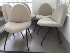 Joseph Andre Motte Set of six chairs model 771 France 1950s - 2287942