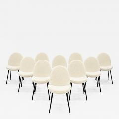 Joseph Andre Motte Set of ten model 771 chairs by Joseph Andr Motte Editions Steiner circa 1954 - 4796164