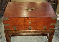 Joseph Bramah 19th Century Campaign Candle Box or Chest on Stand by J Bramah - 1713533