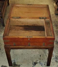 Joseph Bramah 19th Century Campaign Candle Box or Chest on Stand by J Bramah - 1713543