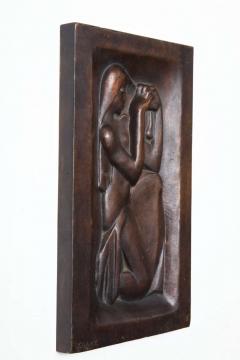 Joseph Cs ky Femme se peignant Bronze relief by Joseph Csaky - 1543832