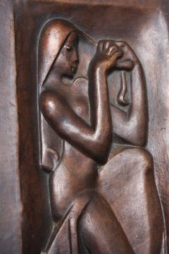 Joseph Cs ky Femme se peignant Bronze relief by Joseph Csaky - 1543833