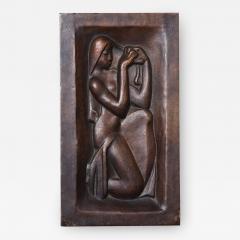 Joseph Cs ky Femme se peignant Bronze relief by Joseph Csaky - 1544054