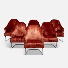 Joseph D Urso JOSEPH DURSO Cantilevered lounge chairs pair - 2400709