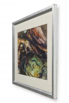 Joseph Edward Knowles Joseph Knowles American Post War Abstract Watercolor Titled Whirlpool  - 4654394