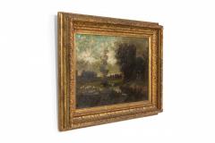 Joseph Foxcroft Cole American Victorian Landscape of Sheep by Stream - 4634791
