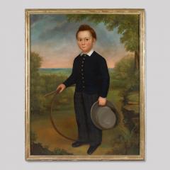 Joseph Goodhue Chandler Portrait of a Young Boy Holding a Hoop and a Hat - 416492