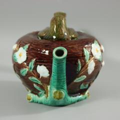 Joseph Holdcroft Majolica Bird on Nest Teapot - 2846425