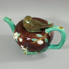 Joseph Holdcroft Majolica Bird on Nest Teapot - 2846430