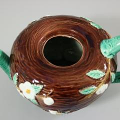 Joseph Holdcroft Majolica Bird on Nest Teapot - 2846434