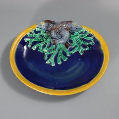Joseph Holdcroft Majolica Fish on Coral Dish - 4423736