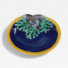 Joseph Holdcroft Majolica Fish on Coral Dish - 4426753