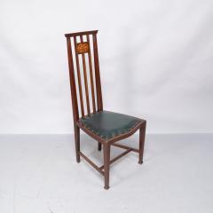 Joseph Maria Olbrich Joseph Maria Olbrich attributed An Art Nouveau Inlaid Side Chair - 4182461