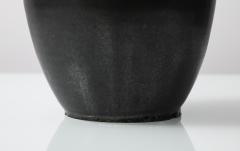 Joseph Mougin J Mougin Black Vase France c 1950 signed - 3721325