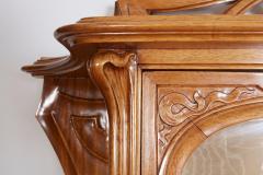 Joseph Paul Anthony Selmersheim French Art Nouveau Walnut Vitrine by Tony Selmersheim - 1465581