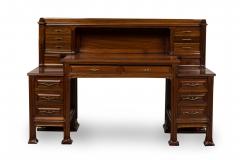 Joseph Paul Anthony Tony Selmersheim Tony Selmersheim French Art Nouveau Oak and Brass Architects Desk - 4273235