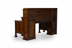 Joseph Paul Anthony Tony Selmersheim Tony Selmersheim French Art Nouveau Oak and Brass Architects Desk - 4273237