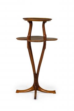 Joseph Paul Anthony Tony Selmersheim Tony Selmersheim French Art Nouveau Two Tier Clover Pedestal Table - 4274159