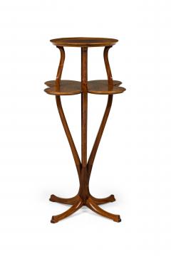 Joseph Paul Anthony Tony Selmersheim Tony Selmersheim French Art Nouveau Two Tier Clover Pedestal Table - 4274160
