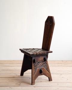 Joseph Savina 20th c Set of six chairs by Joseph Savina - 4339826