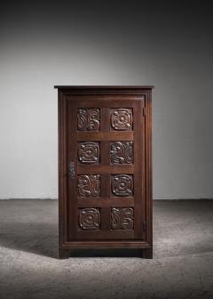 Joseph Savina Joseph Savina carved oak cabinet - 3891693