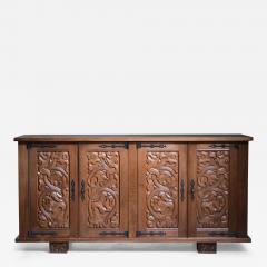 Joseph Savina Joseph Savina carved oak sideboard - 3590706