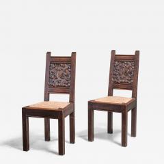 Joseph Savina Pair of Joseph Savina dining chairs - 3702198