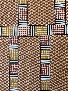 Josephine Burak An Australian Aboriginal Painting Of Body Paint Design - 949383