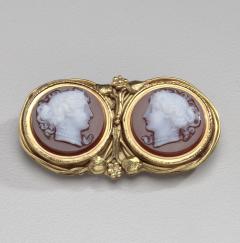 Josephine Hartwell Shaw American Arts Crafts Brooch with Cameos by Josephine Hartwell Shaw - 4442214