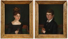 Joshua Johnson Young Lady Holding a Rose and Young Gentleman Holding a Book - 3672650