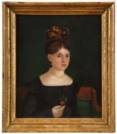 Joshua Johnson Young Lady Holding a Rose and Young Gentleman Holding a Book - 3672657