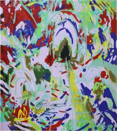 Joshua Nathanson Large Painting by Joshua Nathanson b 1976 The Cowboy dtd 2018 - 4456756