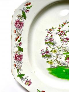 Josiah Spode II Rare Spode Willis Thatchd House London Trial Pattern Platter circa 1810 - 4602552
