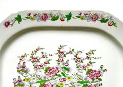 Josiah Spode II Rare Spode Willis Thatchd House London Trial Pattern Platter circa 1810 - 4602553