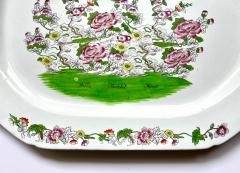 Josiah Spode II Rare Spode Willis Thatchd House London Trial Pattern Platter circa 1810 - 4602556