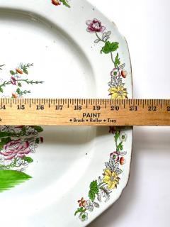 Josiah Spode II Rare Spode Willis Thatchd House London Trial Pattern Platter circa 1810 - 4602560