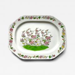 Josiah Spode II Rare Spode Willis Thatchd House London Trial Pattern Platter circa 1810 - 4604069