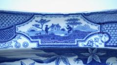 Josiah Spode II Spode Gothic Castles Large Blue and White Staffordshire Platter circa 1815 - 2941859