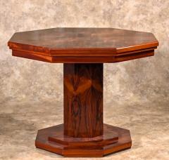 Joubert et Petit DIM DIM Joubert et Petit center side table in figured rosewood - 3913556