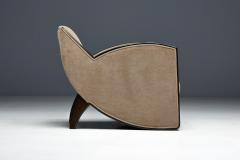 Joubert et Petit DIM Pair of Art Deco Club Chairs in the Style of Joubert Petit France 1940s - 4706732