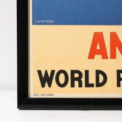 Jozef Winters Art Deco Lithograph Poster Antwerp World Port Art City by Jozef Winters - 4403717